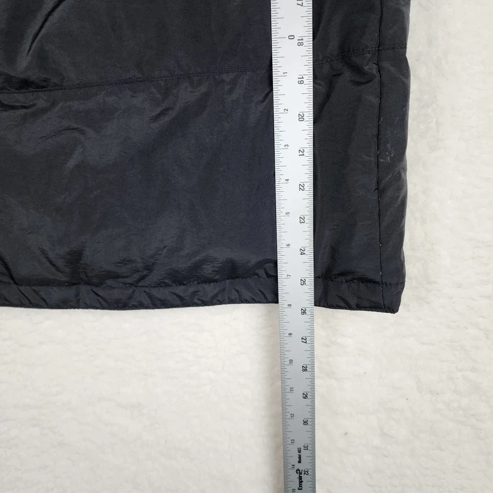 Liz Claiborne Womens Small Removable Hood Down Feather Puffer‎ Jacket Black